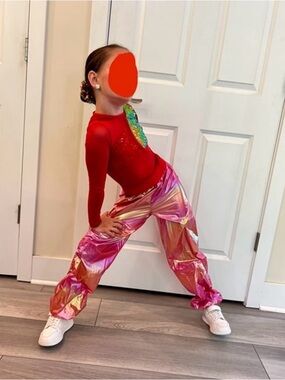 Red MC Revolution dual jazz/hip hop costume